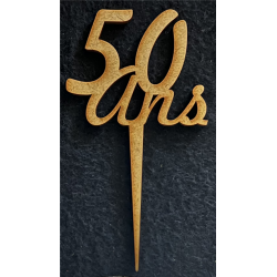 TOPPER - 50 ans (en bois...
