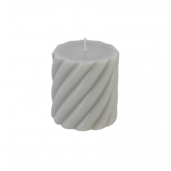 BOUGIE - Torsadée gris...