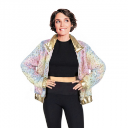 ANNEES 80 - Veste léopard...