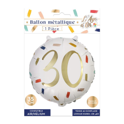 BALLON MYLARD - 30 ans (45cm)
