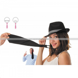 CRAVATE - Noire (ajustable...