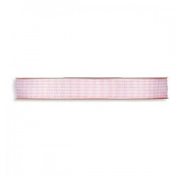 RUBAN - Vichy rose et blanc...