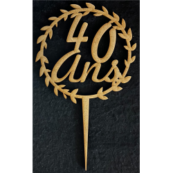 TOPPER - Couronne 40 ans...