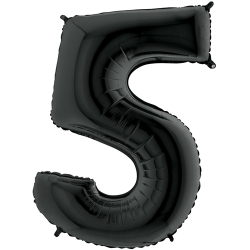 Ballon Chiffre 5 noir 1m...