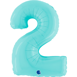 Ballon Chiffre 2 bleu...