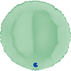Ballon Rond vert pastel mat...