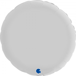 Ballon Rond blanc satin...