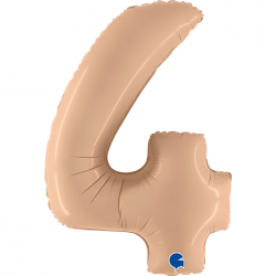 Ballon Chiffre 4 Nude 1m...