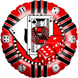 Ballon Casino rond 43cm...