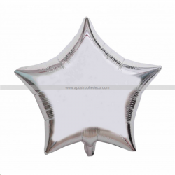 Ballon Etoile argent 45cm...