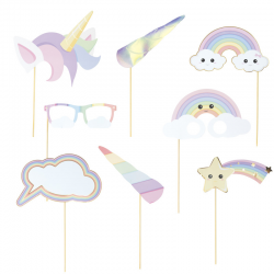 PHOTOBOOTH - Licorne x 8...