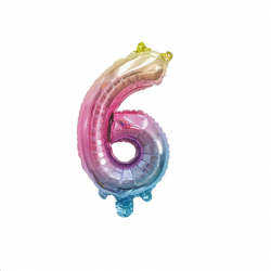 BALLON MYLARD - Chiffre 6...