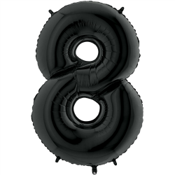 Ballon Chiffre 8 noir 1m...