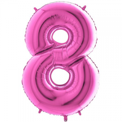 Ballon Chiffre 8 Fushia 1m...