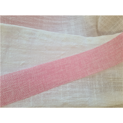RUBAN - Rose (en jute 25mm...