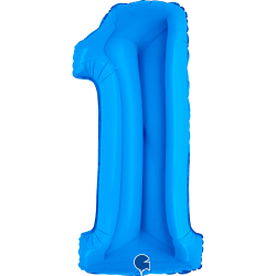 Ballon Chiffre 1 bleu...