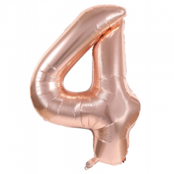 Ballon Chiffre 4 Rose Gold...