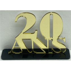 CENTRE DE TABLE - 20 ans or...