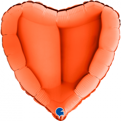 Ballon Coeur orange...