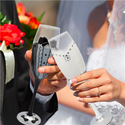 FLUTE - Champagne couple de...