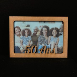 Cadre bois 50 ans - 17/12cm