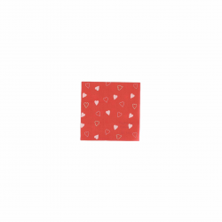 SERVIETTE - Coeur/St...