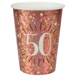 GOBELET/VERRE - 50 ans rose...