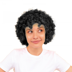 PERRUQUE - Pop/clown noire