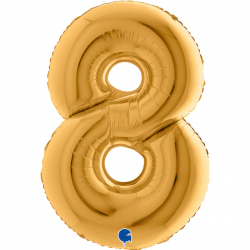 Ballon Chiffre 8 or 1m (40)...