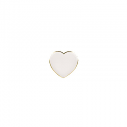 ASSIETTE - Coeur blanc avec...