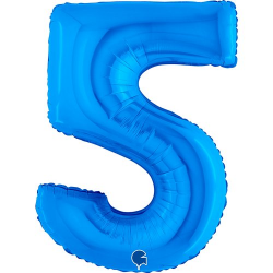 Ballon Chiffre 5 bleu...