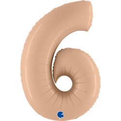 Ballon Chiffre 6 Nude 1m...
