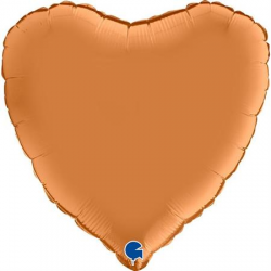 Ballon Coeur caramel satin...