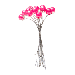 PIQUET - Perle fushia x 24...