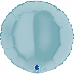 Ballon Rond bleu pastel...