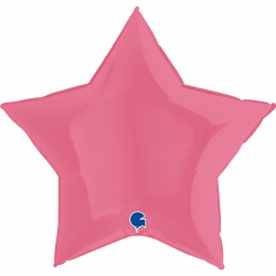 Ballon Etoile rose bubble...