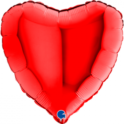 Ballon Coeur rouge 46cm...