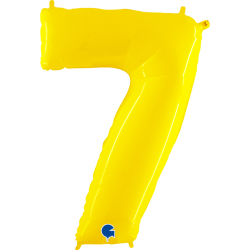 Ballon Chiffre 7 Jaune 1m...