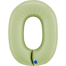 Ballon Chiffre 0 Vert olive...
