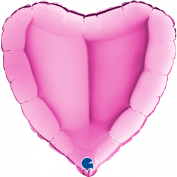 Ballon coeur rose fushia...