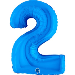 Ballon Chiffre 2 bleu...
