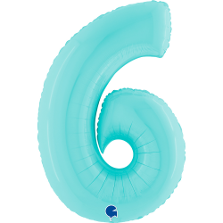 Ballon Chiffre 6 bleu...