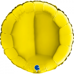 Ballon Rond jaune brillant...