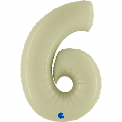 Ballon Chiffre 6 Vert olive...