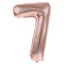 Ballon Chiffre 7 Rose Gold...