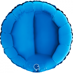 Ballon Rond bleu brillant...