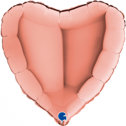 Ballon Coeur rose gold...