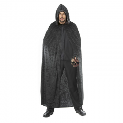 CAPE - Noire avec capuche...