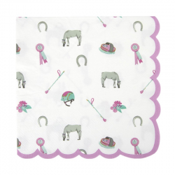 SERVIETTE - A cheval x 16...