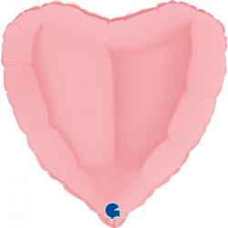 Ballon Coeur rose pastel...